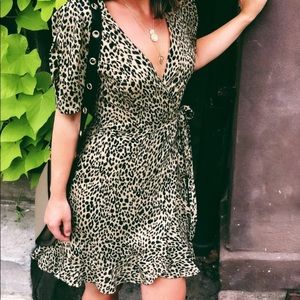 Leopard Wrap Dress